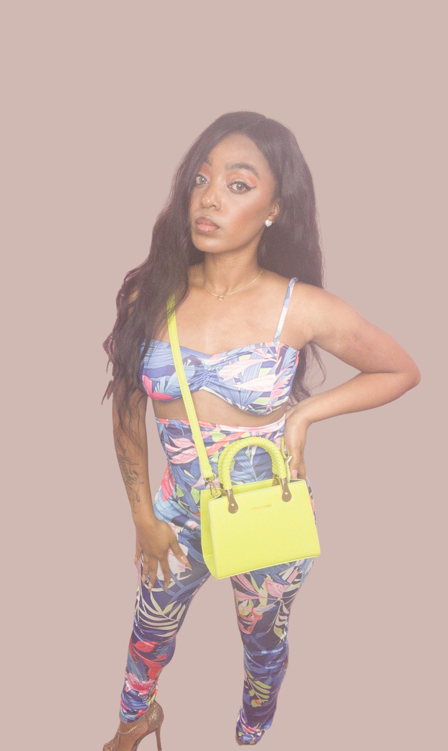 Floral High Waist Set