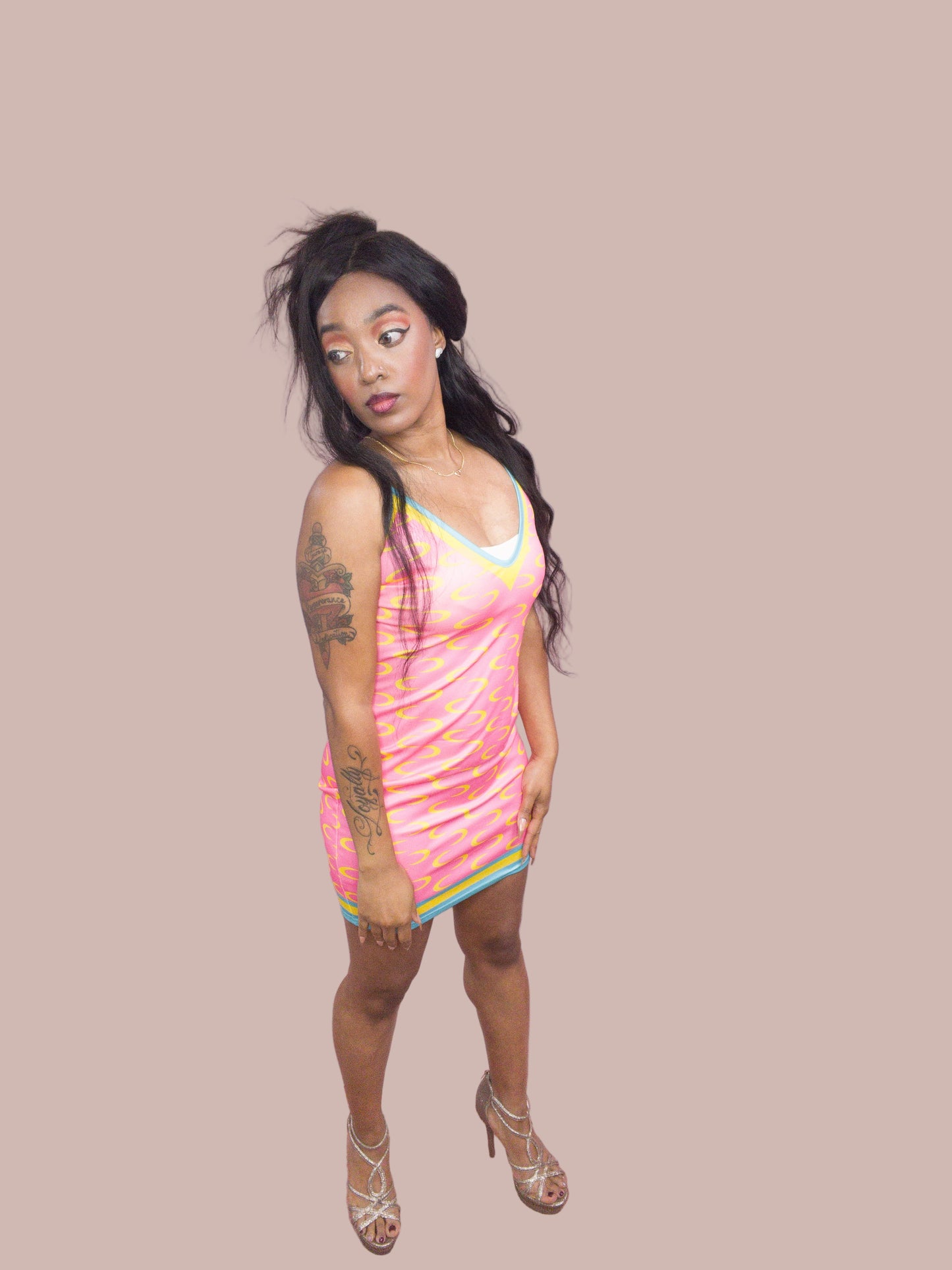 Moon Print Cami Dress