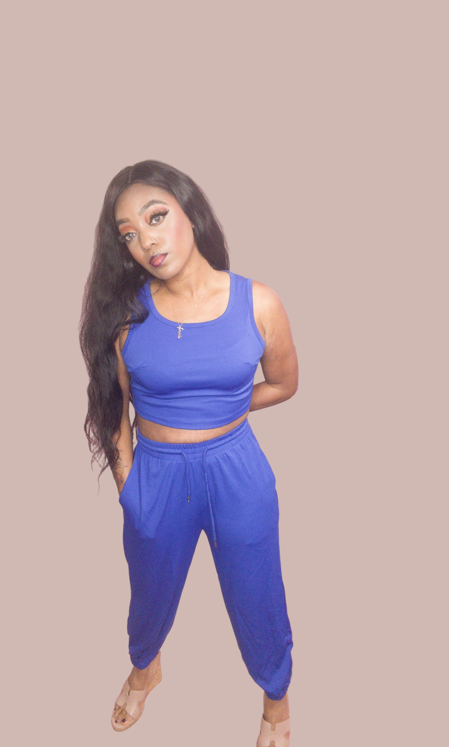Royal Blue Jogger Set
