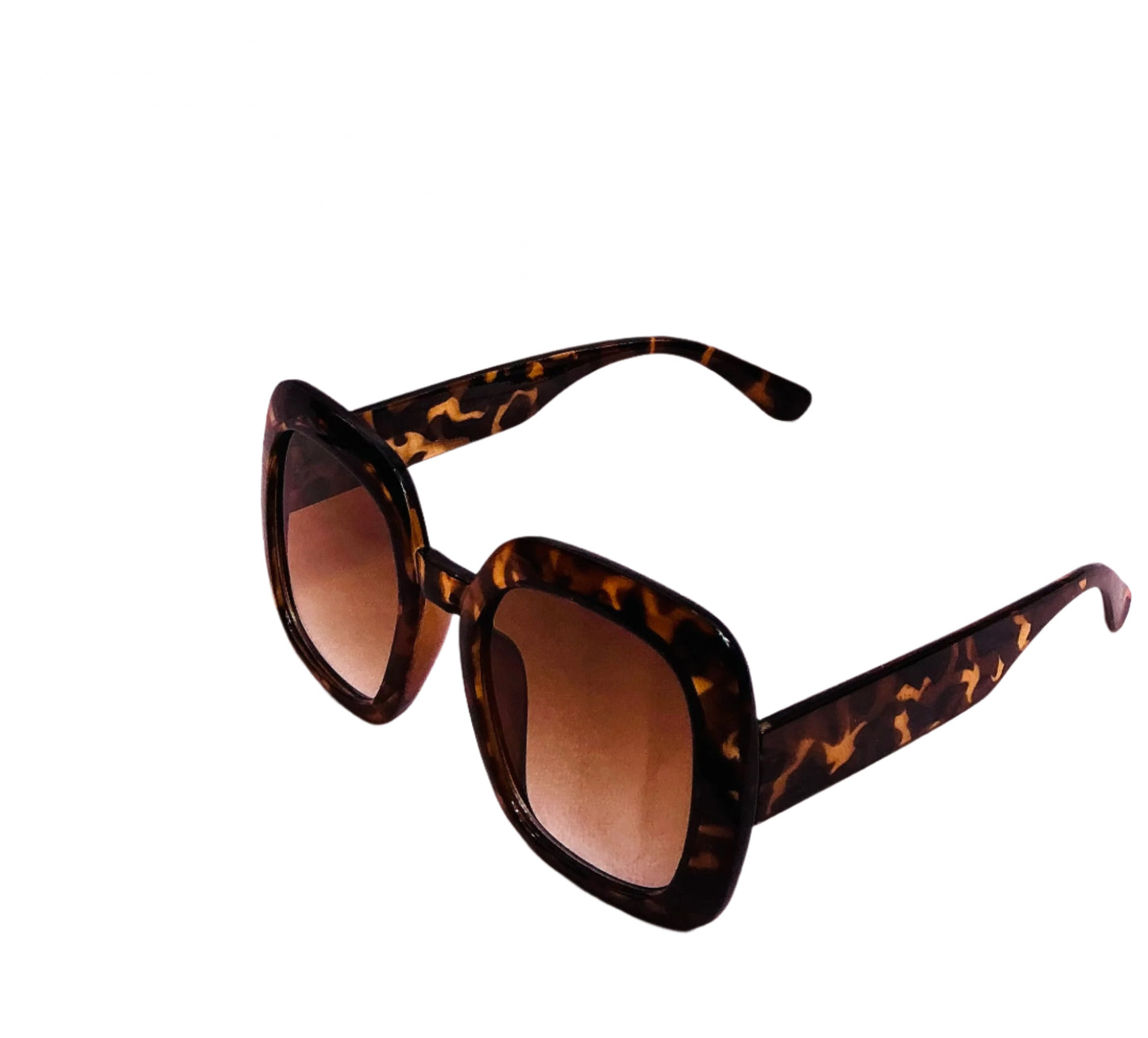 Leopard Square Sunglasses