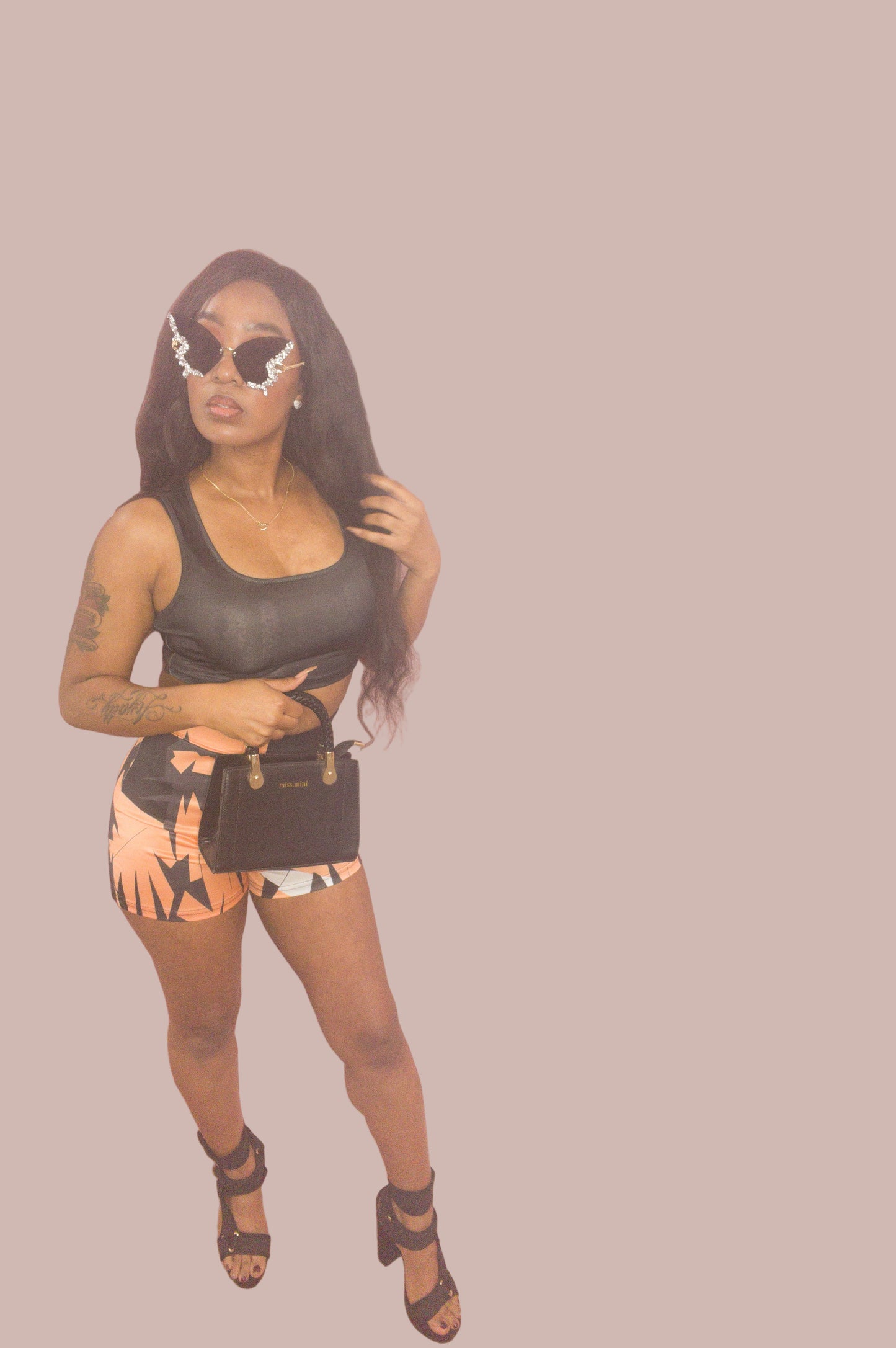 2 piece Geometric Short Set