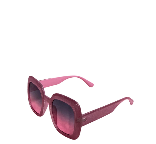Pink Glitter Sunglasses