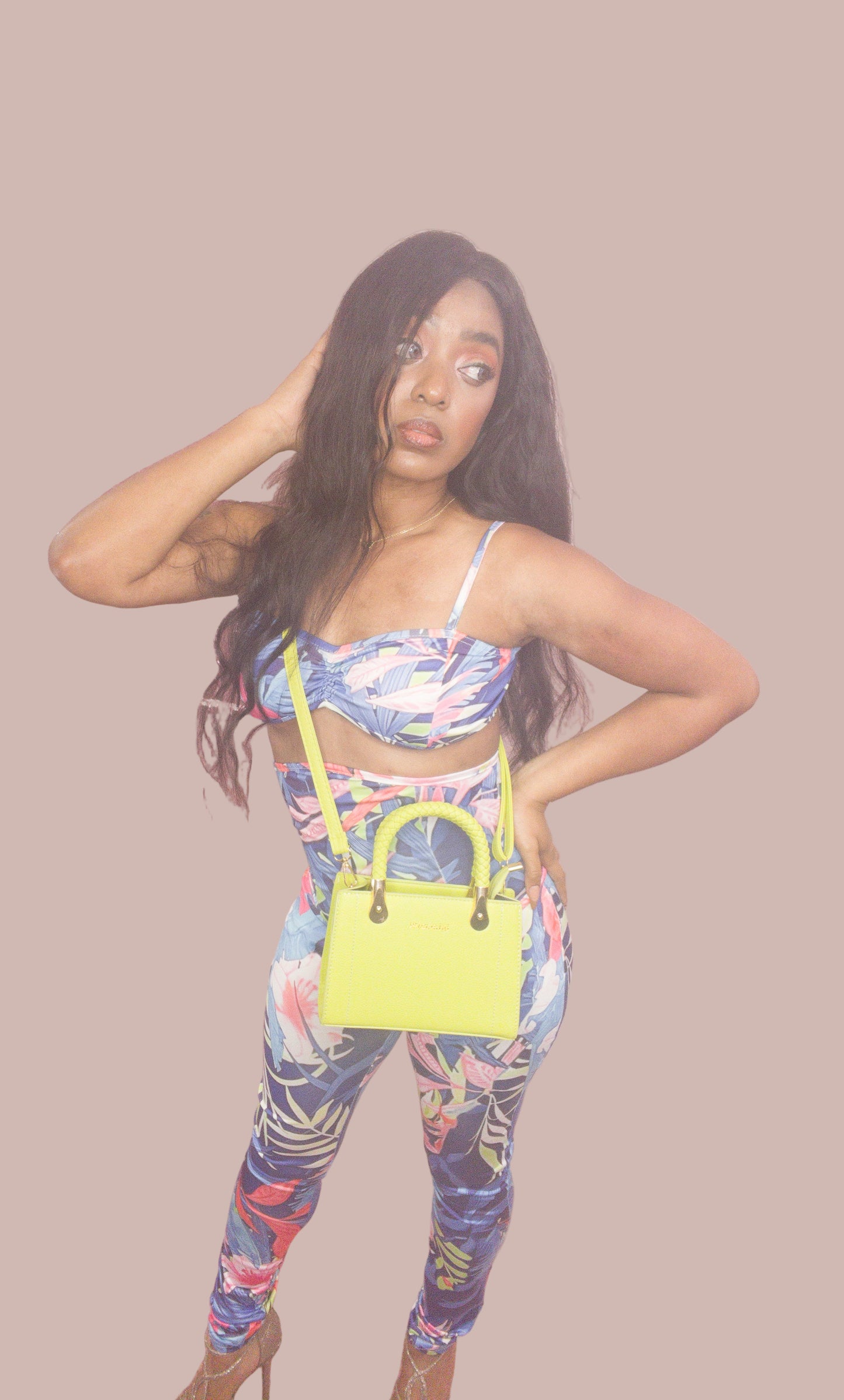 Floral High Waist Set