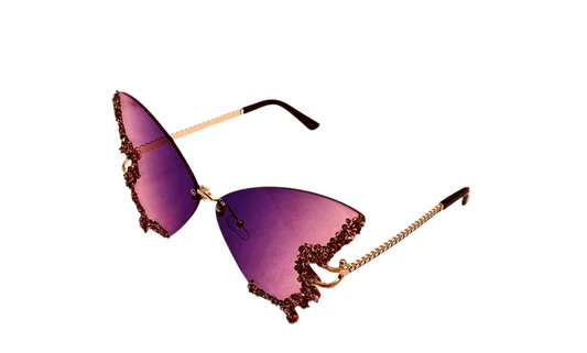 Pink/Purple Butterfly Shades