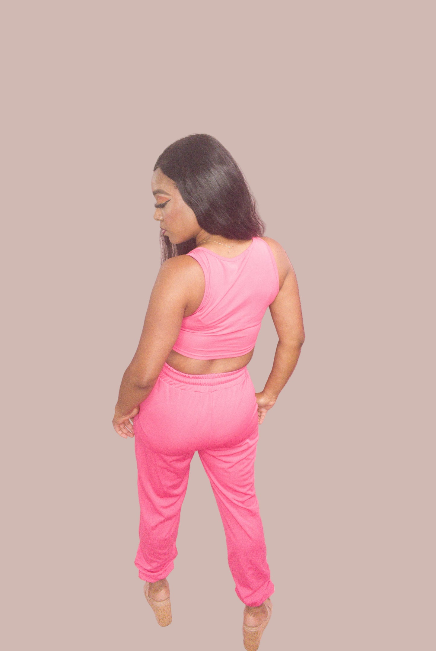 Hot Pink Jogger Set