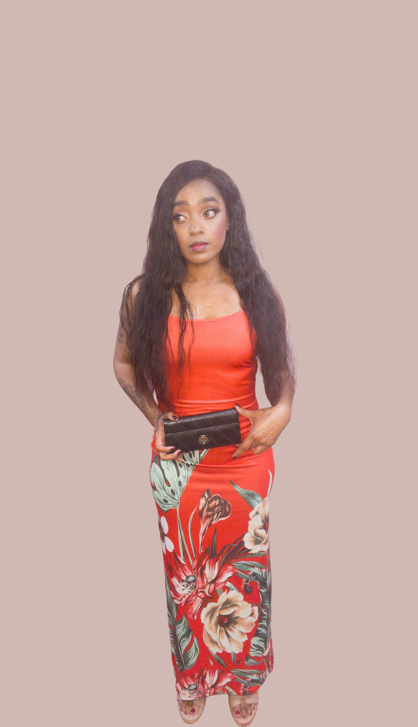 Floral Bodycon Maxi