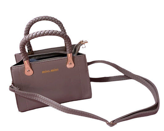 Leather Square Handbag